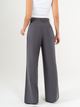 Ref: 069948 Pantalón palazzo, prenses, tono gris, tejido plano liviano, tiro alto