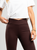 Ref: 0610415 Pantalón flare stretch, tipo legging, detalle en pretina, tiro alto, tono café
