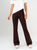 Ref: 0610415 Pantalón flare stretch, tipo legging, detalle en pretina, tiro alto, tono café