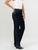 Ref: 065589 Jean straight leg, confort, denim acabado terciopelo, tono azul, tiro alto