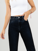 Ref: 065589 Jean straight leg, confort, denim acabado terciopelo, tono azul, tiro alto
