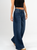 Ref: 065518 Jean palazzo, rígido, tiro medio, tono azul medio