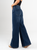 Ref: 065518 Jean palazzo, rígido, tiro medio, tono azul medio
