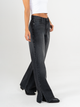 Ref: 065533 Jean semi flare, rigido, con abertura en ruedo, gris oscuro