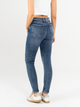 Ref: 065537 Jean Skinny stretch, tiro alto, tono azul medio oscuro