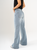 Ref: 065618 Jean palazzo, rígido, tiro medio, tono azul medio
