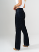 Ref: 065642 Jean straight leg, confort, denim acabado terciopelo, tono azul, tiro alto
