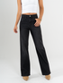 Ref: 065669 Jean straight leg, rígido, tiro alto, tono gris oscuro
