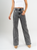 Ref: 065670 Jean straight leg, rígido, tiro alto, tono gris medio