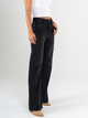 Ref: 065674 Jean mom flare, rígido, tiro alto, tono gris oscuro