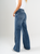 Ref: 065677 Jean mom Flare, rígido, tiro alto, tono azul medio oscuro