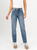 Ref: 065680 Jean Mom fit, rígido, tiro alto, tono azul medio