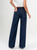 Ref: 065777 Jean wide leg, tiro medio, con cortes, rígido, tono azul oscuro