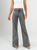 Ref: 065810 Pantalón flare stretch, bota ancha, tiro alto, tono gris, silueta ajustada