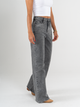 Ref: 065810 Pantalón flare stretch, bota ancha, tiro alto, tono gris, silueta ajustada