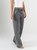 Ref: 065812 Pantalón wide leg, tiro medio, stretch, tono gris