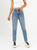 Ref: 065927 Jean Mom fit, slim cropped, stretch, tiro alto, tono azul medio