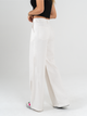 Ref: 069935  Pantalón mom flare palazzo, sin prense, tono natural, tejido plano liviano tipo lino, tiro alto