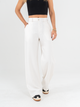 Ref: 069936 Pantalón straight leg, sin prense, tono natural, tejido plano liviano tipo lino, tiro alto