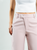 Ref: 069631 Pantalón mom flare, tejido plano liviano, tiro alto, detalle delantero, tono rosa