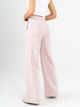 Ref: 069631 Pantalón mom flare, tejido plano liviano, tiro alto, detalle delantero, tono rosa