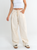 Ref: 069652 Pantalón barrel, rígido, cropped, tiro medio, tono beige