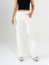 Ref: 069688 Pantalón mom flare, stretch, tiro alto,  detalle en pretina, tono ivory