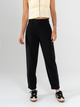Ref: 069705 Pantalón slouchy, sin prenses, tejido liviano, tiro alto, tono negro, bolsillo ribete
