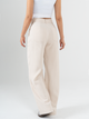 Ref: 069712 Pantalón mom flare, sin prenses, tejido plano liviano, tiro alto, tono arena