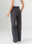 Ref: 069716 Pantalón palazzo, sin prenses, tejido plano liviano, tiro alto, tono gris