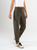 Ref: 069770 Pantalón slouchy, stretch, sin prense, tono verde, tejido plano liviano, tiro alto