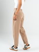 Ref: 069769 Pantalón slouchy, stretch, sin prense, tono caqui, tejido plano liviano, tiro alto