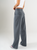 Ref: 069793 Pantalón straight leg, sin prenses, tejido plano liviano, tiro alto, stretch, tono gris