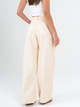 Ref: 069867 Pantalón wide leg, rígido, tiro alto, diseño cinco bolsillos, tono beige