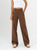 Ref: 069905 Pantalón straight leg, sin prenses, stretch, tejido plano liviano, tiro alto, tono café