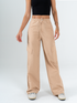 Ref: 069913 Pantalón cargo liviano, tono caqui, silueta amplia, tiro alto