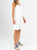 Ref: 069939 Bermuda tejido liviano, prenses, tiro alto, tono ivory