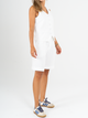 Ref: 069939 Bermuda tejido liviano, prenses, tiro alto, tono ivory