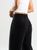 Ref: 069952 Pantalón slouchy, sin prense, tejido plano liviano, tiro alto, tono negro