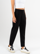 Ref: 069952 Pantalón slouchy, sin prense, tejido plano liviano, tiro alto, tono negro