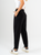 Ref: 069952 Pantalón slouchy, sin prense, tejido plano liviano, tiro alto, tono negro