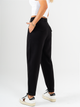 Ref: 069952 Pantalón slouchy, sin prense, tejido plano liviano, tiro alto, tono negro