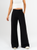 Ref: 069958 Pantalón palazzo, sin prenses, tono negro, tejido plano liviano, tiro alto