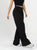 Ref: 069689 Pantalón palazzo, prenses, tono negro, tejido plano liviano, tiro alto