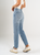 Ref: 065855 Jean Mom fit, rígido, tiro alto, tono azul medio claro con rotos