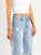 Ref: 065891 Jean straight leg, rígido, tiro alto, tono azul claro con rotos