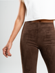 Ref: 0610429 Pantalón flare stretch, tipo legging, tiro alto, tono cafe, tacto suave
