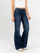 Ref: 065474 Jean flare stretch, bota ancha, tiro alto, tono azul oscuro