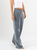 Ref: 065858 Jean mom flare, confort, denim velvet, acabado terciopelo, tiro alto, tono gris