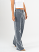 Ref: 065858 Jean mom flare, confort, denim velvet, acabado terciopelo, tiro alto, tono gris